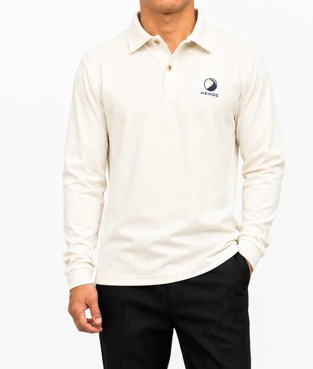 HENOC UNISEX POLO LONG SLEEVE
