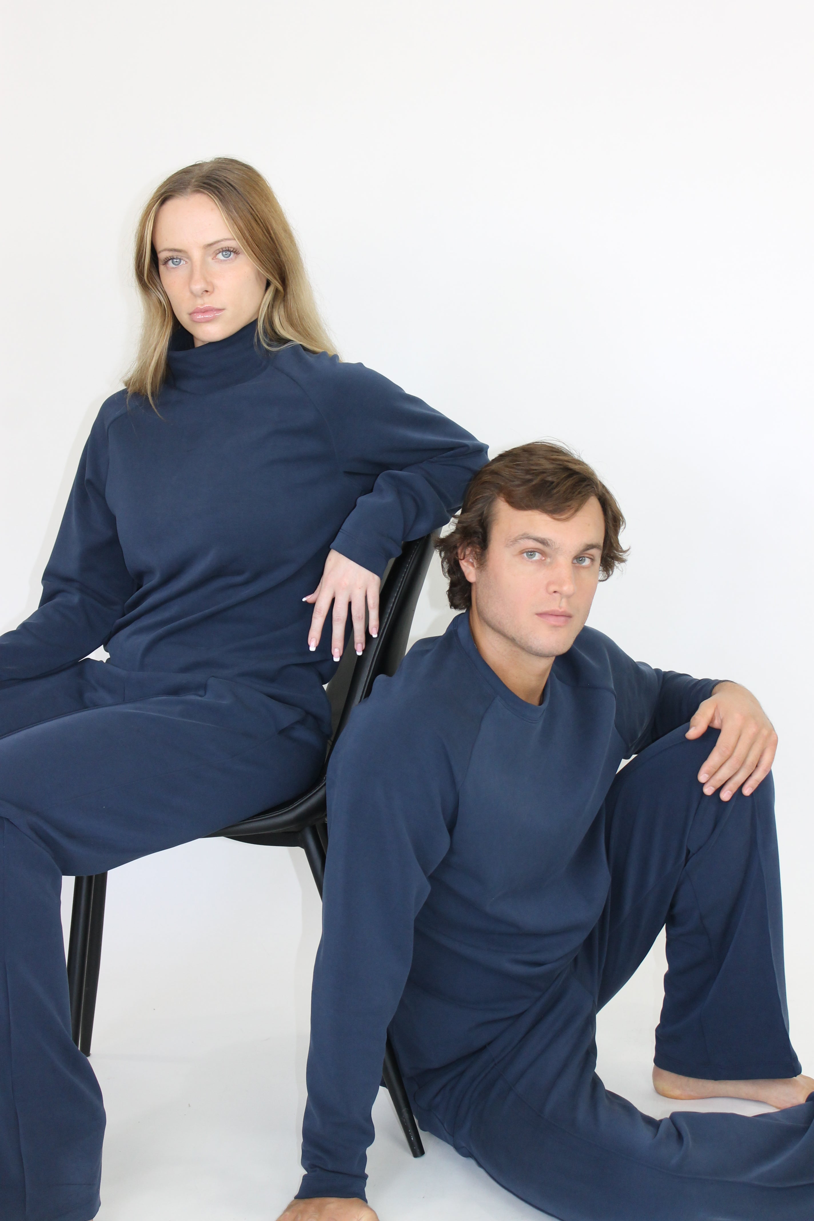 Modal High Neck Raglan Long Sleeve top