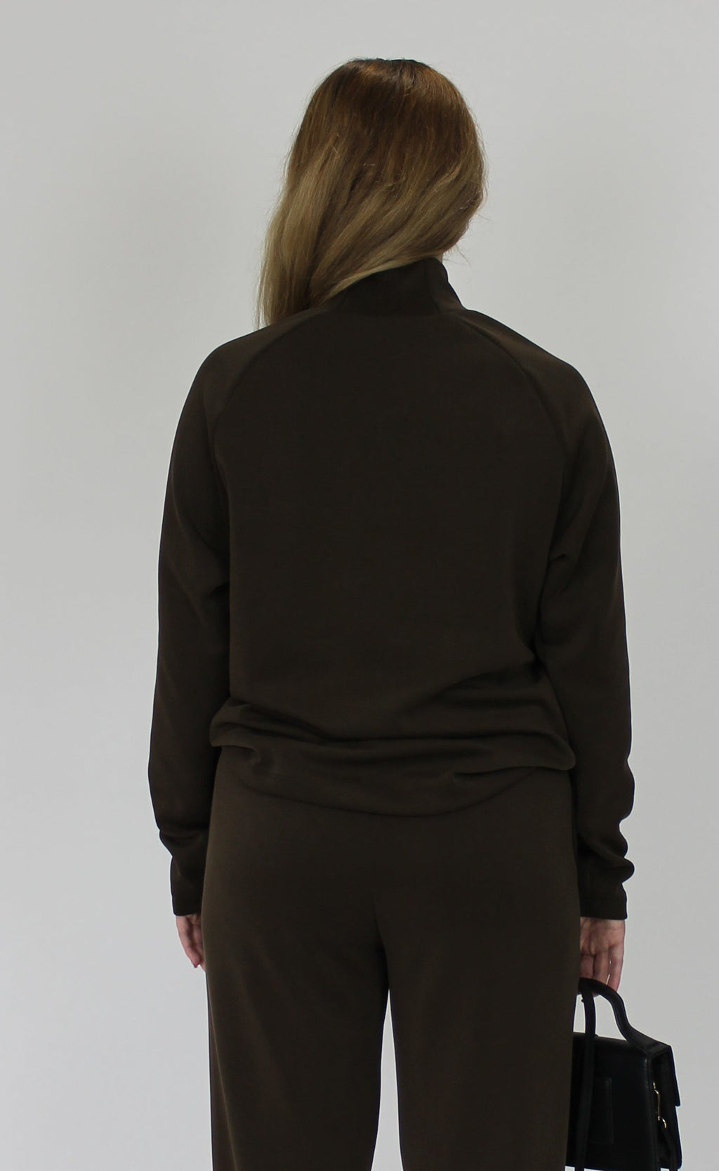 Modal High Neck Raglan Long Sleeve top