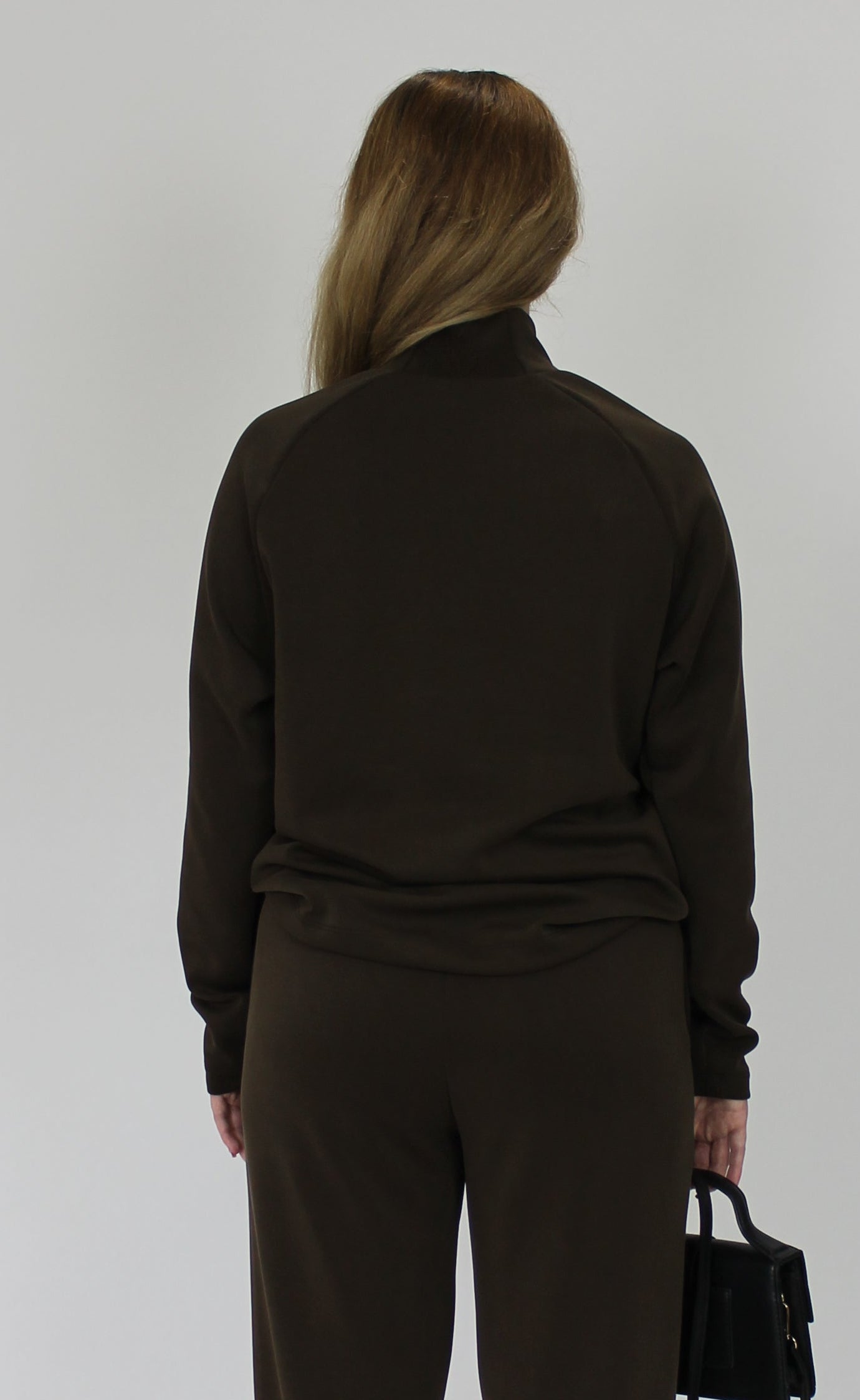 Modal High Neck Raglan Long Sleeve top