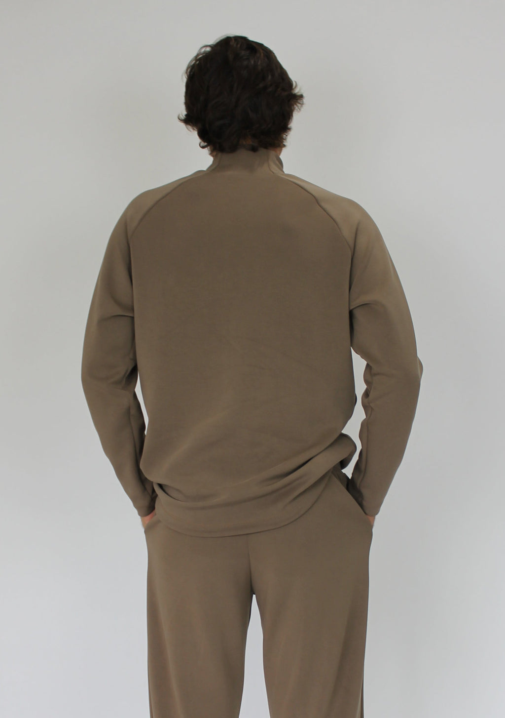 Modal High Neck Raglan Long Sleeve top