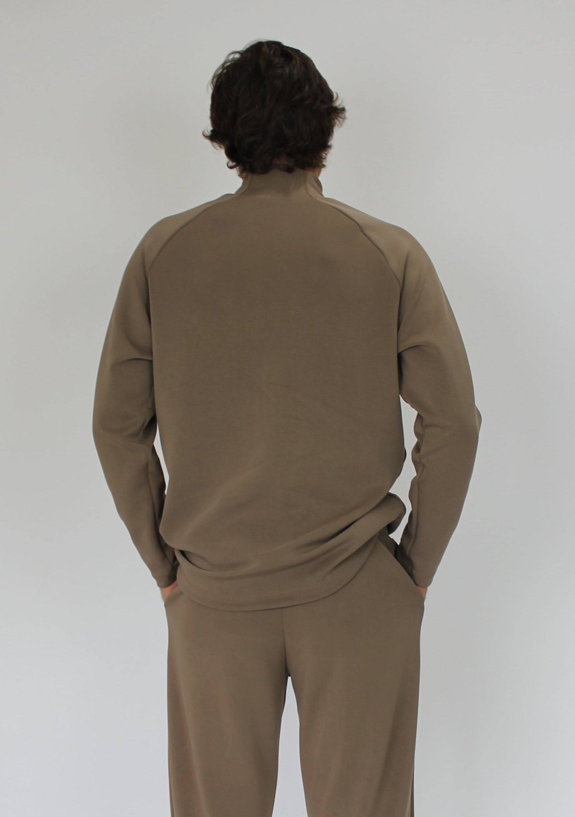 Modal High Neck Raglan Long Sleeve top