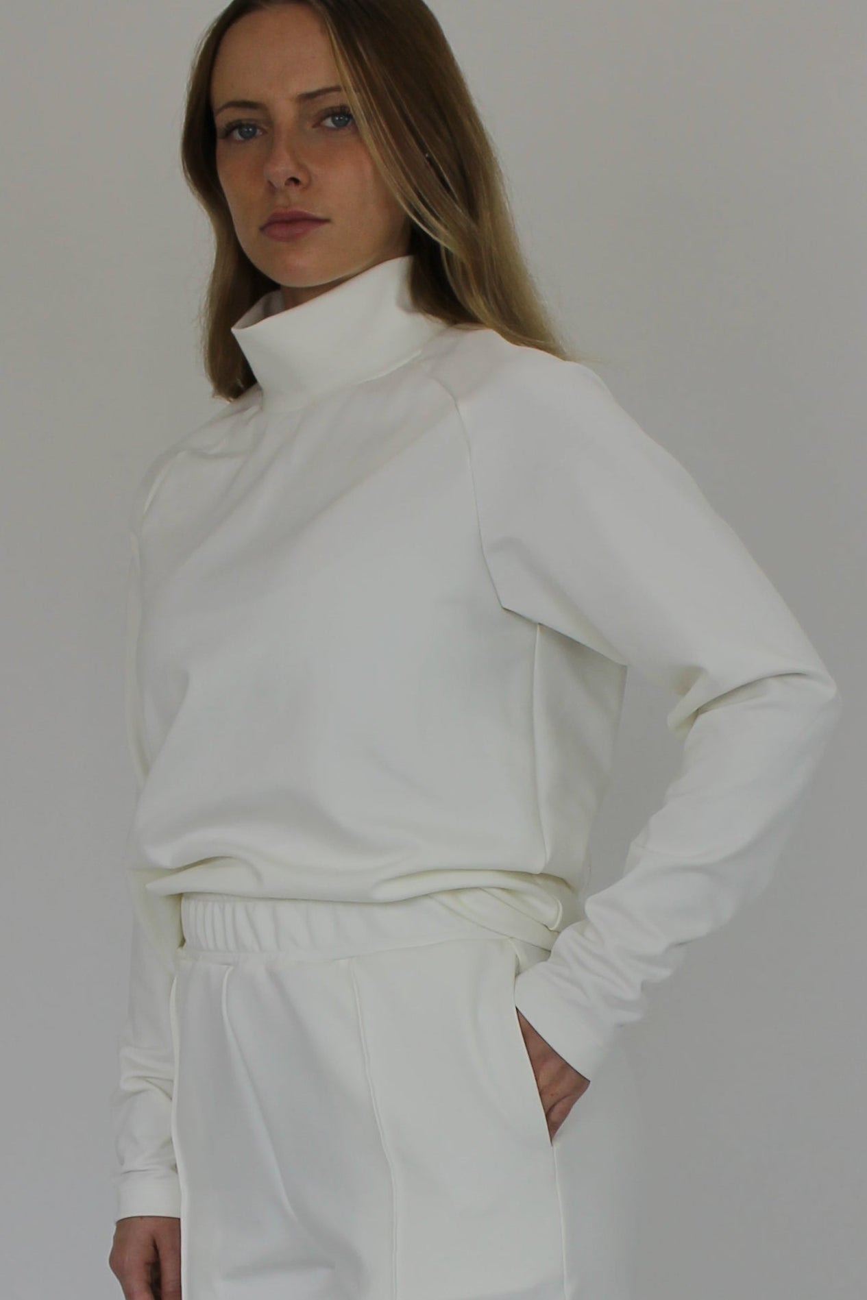 Modal High Neck Raglan Long Sleeve top – HENOC